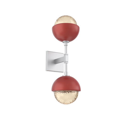 Cabochon Double Sconce (1289|IDB0093-02-CS-A-L3-RE)