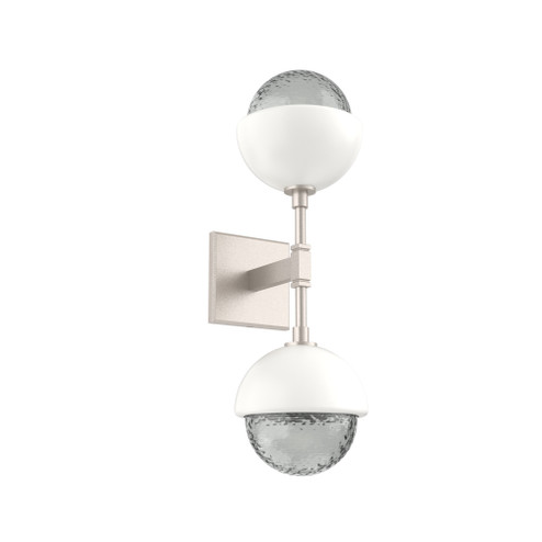 Cabochon Double Sconce (1289|IDB0093-02-BS-S-L3-WI)