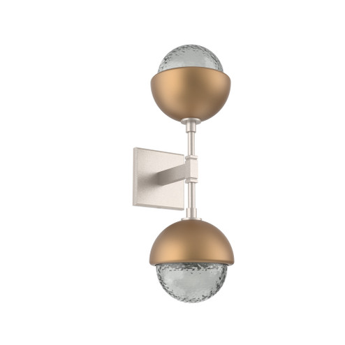 Cabochon Double Sconce (1289|IDB0093-02-BS-S-L1-NB)