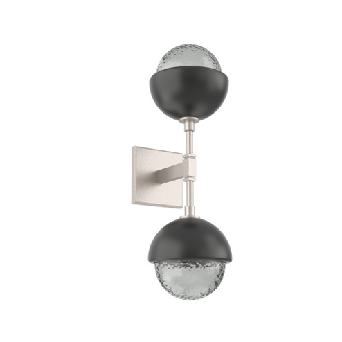 Cabochon Double Sconce (1289|IDB0093-02-BS-S-L1-MB)