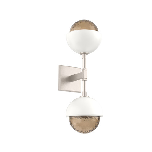 Cabochon Double Sconce (1289|IDB0093-02-BS-B-L3-WI)