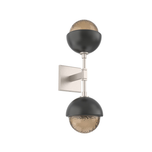 Cabochon Double Sconce (1289|IDB0093-02-BS-B-L3-MB)