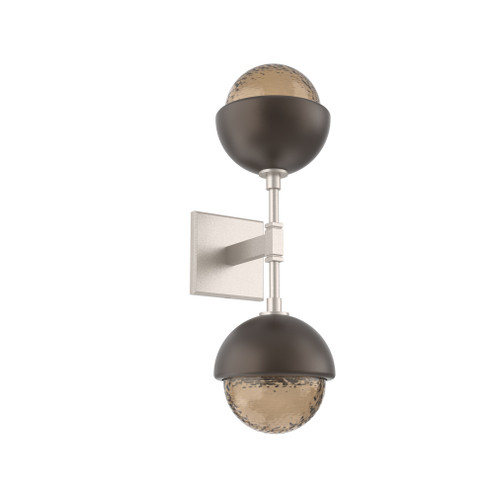 Cabochon Double Sconce (1289|IDB0093-02-BS-B-L3-FB)