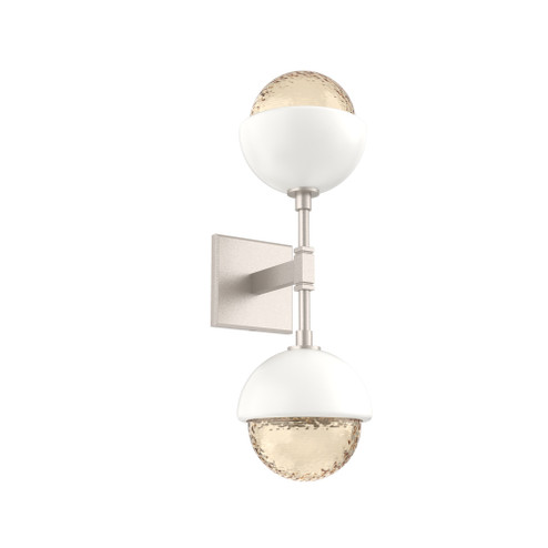 Cabochon Double Sconce (1289|IDB0093-02-BS-A-L3-WI)