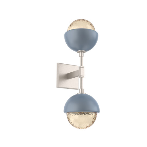 Cabochon Double Sconce (1289|IDB0093-02-BS-A-L3-BU)