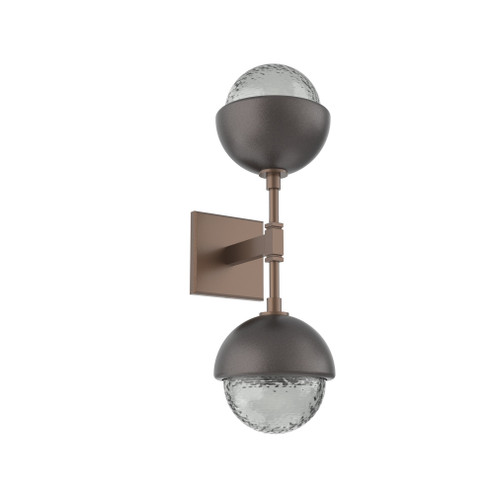 Cabochon Double Sconce (1289|IDB0093-02-BB-S-L3-GP)