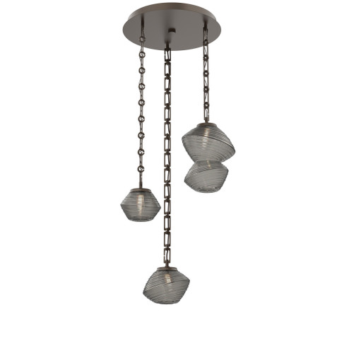 Mesa Round Chain 3pc Multi-Pendant (1289|CNB0089-03-FB-S-CH3-L1)