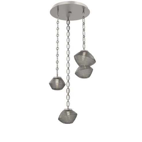 Mesa Round Chain 3pc Multi-Pendant (1289|CNB0089-03-BS-S-CH2-L3)