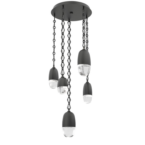 Pebble Round Chain 5pc Multi-Pendant (1289|CNB0079-05-MB-PC-CH1-L1)