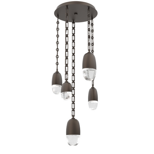 Pebble Round Chain 5pc Multi-Pendant (1289|CNB0079-05-FB-PC-CH3-L3)