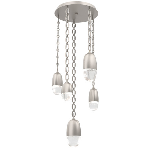 Pebble Round Chain 5pc Multi-Pendant (1289|CNB0079-05-BS-PC-CH2-L1)