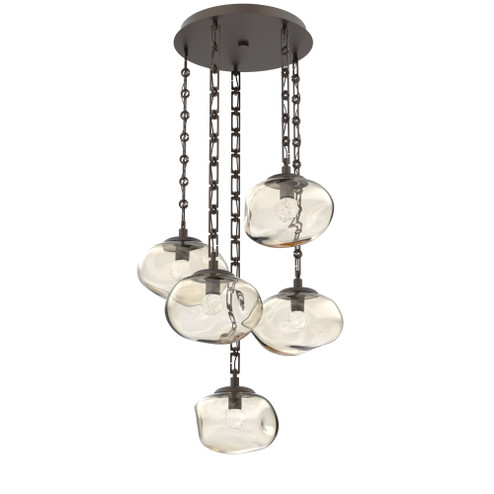 Nova Round 5pc Multi-Pendant Chain (LED) (1289|CNB0068-05-FB-FA-CH3-L3)