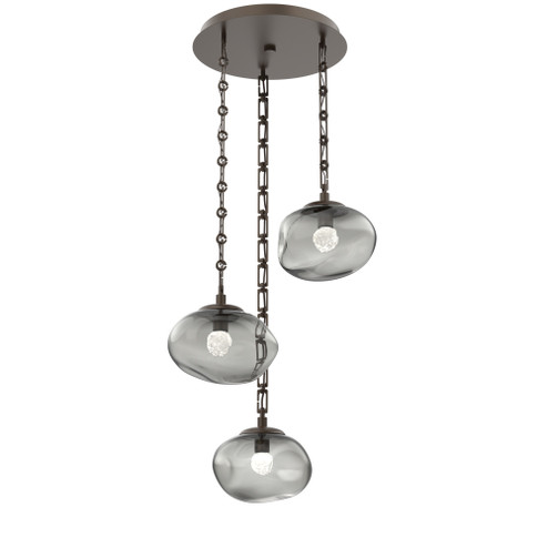 Nova Round 3pc Multi-Pendant Chain (LED) (1289|CNB0068-03-FB-FS-CH3-L1)