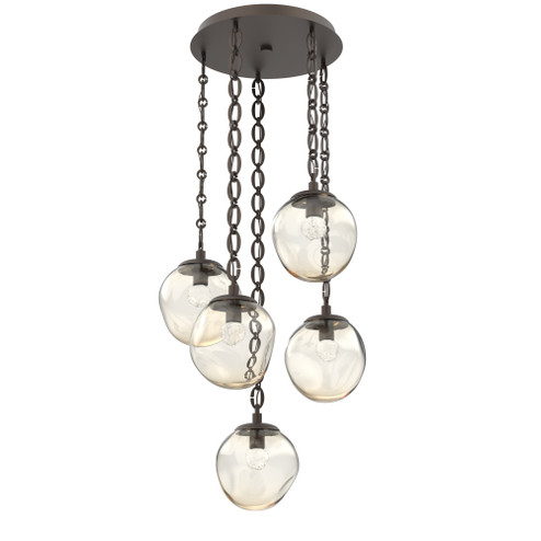 Aster Round 5pc Multi-Pendant Chain (LED) (1289|CNB0066-05-FB-FA-CH2-L3)