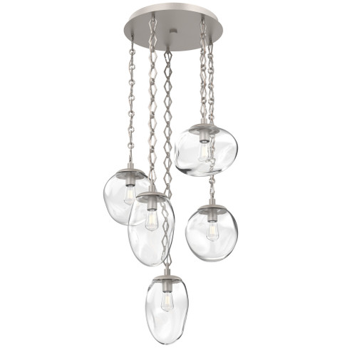 Cosmos Round 5pc Multi-Pendant with Chain (Bulb) (1289|CNB0065-05-BS-C-CH1-E2)