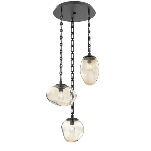 Cosmos Round 3pc Multi-Pendant Chain (Bulb) (1289|CNB0065-03-MB-A-CH3-E2)