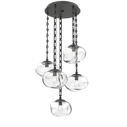 Nova Round 5pc Multi-Pendant Chain (Bulb) (1289|CNB0064-05-MB-C-CH3-E2)