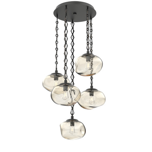 Nova Round 5pc Multi-Pendant Chain (Bulb) (1289|CNB0064-05-MB-A-CH1-E2)