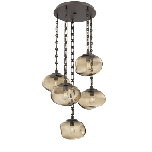 Nova Round 5pc Multi-Pendant Chain (Bulb) (1289|CNB0064-05-FB-B-CH3-E2)