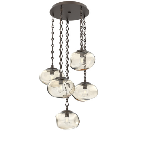 Nova Round 5pc Multi-Pendant Chain (Bulb) (1289|CNB0064-05-FB-A-CH1-E2)