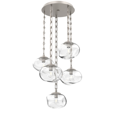 Nova Round 5pc Multi-Pendant Chain (Bulb) (1289|CNB0064-05-BS-C-CH3-E2)