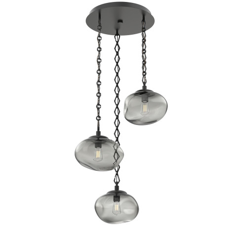 Nova Round 3pc Multi-Pendant Chain (Bulb) (1289|CNB0064-03-MB-S-CH1-E2)