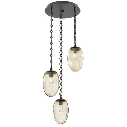 Meteo Round 3pc Multi-Pendant Chain (Bulb) (1289|CNB0063-03-MB-A-CH1-E2)