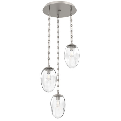 Meteo Round 3pc Multi-Pendant Chain (Bulb) (1289|CNB0063-03-BS-C-CH3-E2)