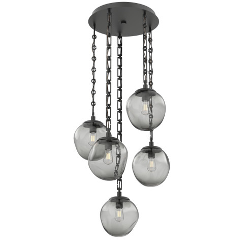 Aster Round 5pc Multi-Pendant Chain (Bulb) (1289|CNB0062-05-MB-S-CH3-E2)
