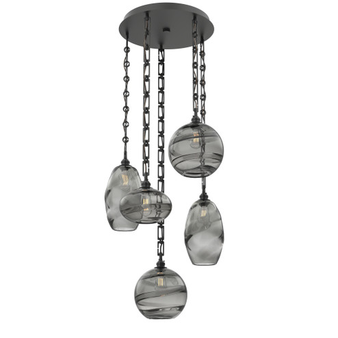 Misto Round 5pc Multi-Pendant Chain (1289|CNB0048-05-MB-OS-CH3-E2)