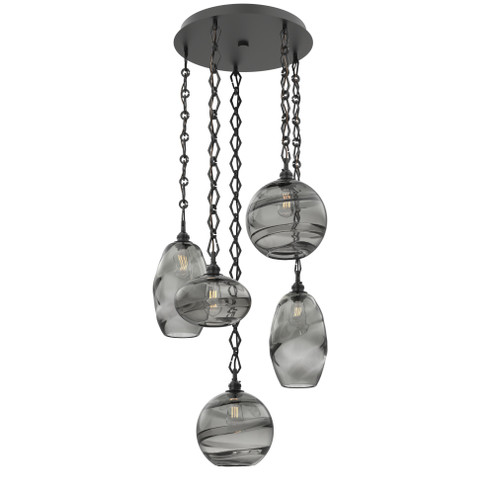 Misto Round 5pc Multi-Pendant Chain (1289|CNB0048-05-MB-OS-CH1-E2)