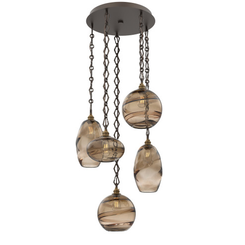 Misto Round 5pc Multi-Pendant Chain (1289|CNB0048-05-FB-OB-CH1-E2)