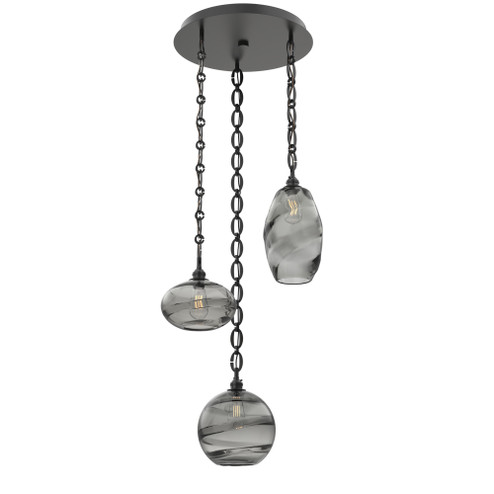 Misto Round 3pc Multi-Pendant Chain (1289|CNB0048-03-MB-OS-CH2-E2)