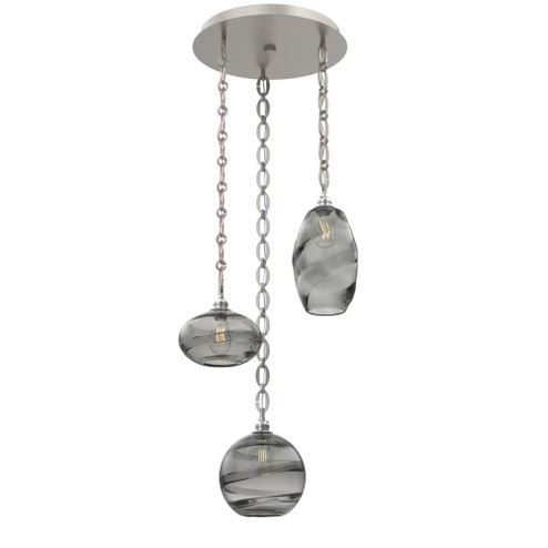 Misto Round 3pc Multi-Pendant Chain (1289|CNB0048-03-BS-OS-CH2-E2)