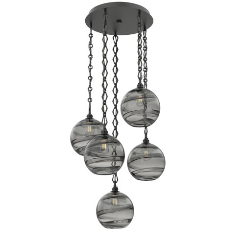 Terra Round 5pc Multi-Pendant Chain (1289|CNB0047-05-MB-OS-CH1-E2)