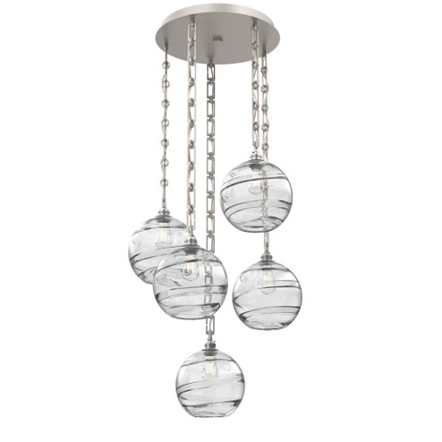 Terra Round 5pc Multi-Pendant Chain (1289|CNB0047-05-BS-OC-CH3-E2)