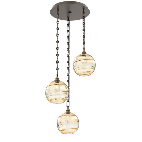 Terra Round 3pc Multi-Pendant Chain (1289|CNB0047-03-FB-OA-CH3-E2)