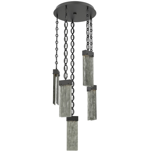 Parallel Round Chain 5pc Multi-Pendant (1289|CNB0042-05-MB-SG-CH2-L1)