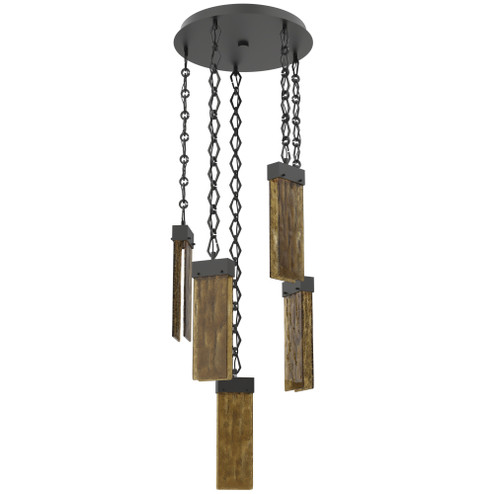 Parallel Round Chain 5pc Multi-Pendant (1289|CNB0042-05-MB-BG-CH1-L3)