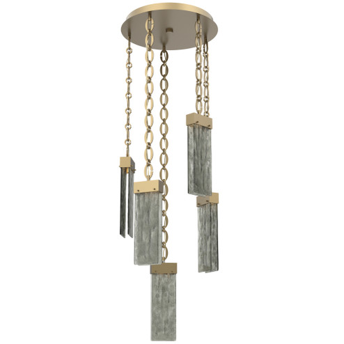 Parallel Round Chain 5pc Multi-Pendant (1289|CNB0042-05-GB-SG-CH2-L1)