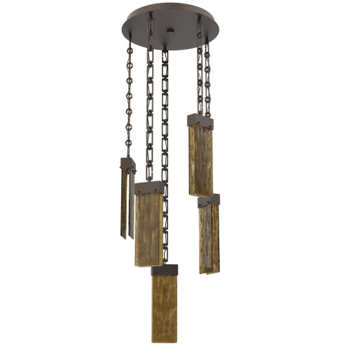 Parallel Round Chain 5pc Multi-Pendant (1289|CNB0042-05-FB-BG-CH3-L3)
