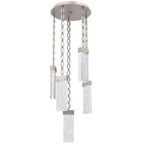Parallel Round Chain 5pc Multi-Pendant (1289|CNB0042-05-BS-CG-CH2-L1)