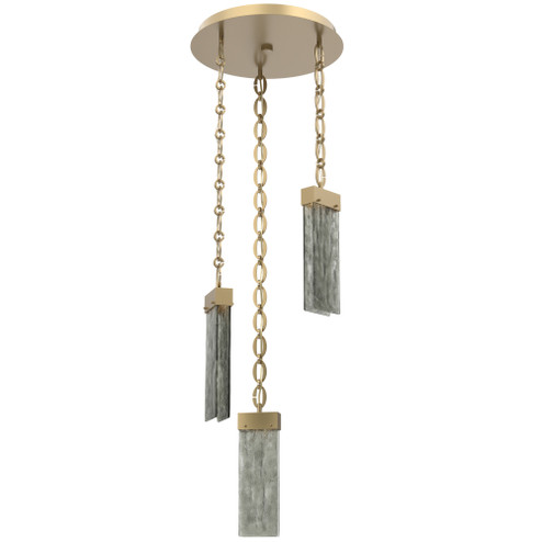 Parallel Round Chain 3pc Multi-Pendant (1289|CNB0042-03-GB-SG-CH2-L3)