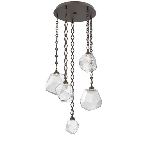Gem Round Chain 5pc Multi-Pendant (1289|CNB0039-05-FB-C-CH1-L1)