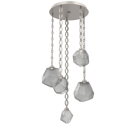 Gem Round Chain 5pc Multi-Pendant (1289|CNB0039-05-BS-S-CH2-L1)