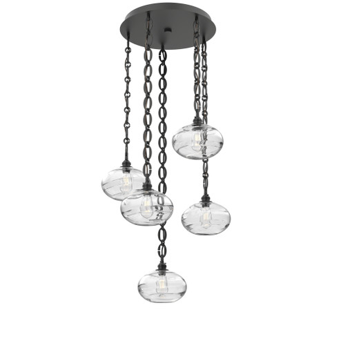 Coppa Round 5pc Multi-Pendant Chain (1289|CNB0036-05-MB-OC-CH2-E2)