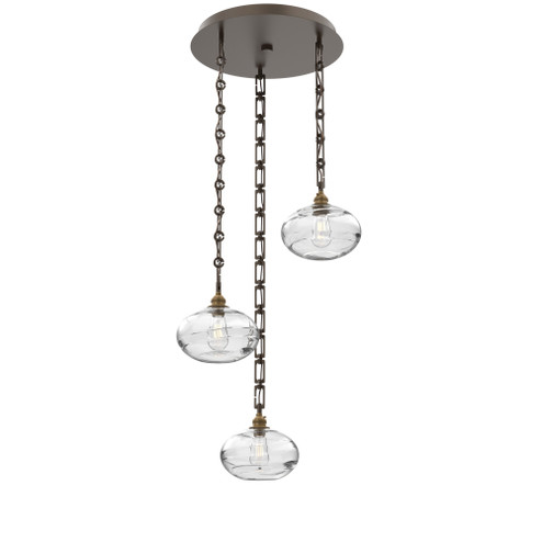 Coppa Round 3pc Multi-Pendant Chain (1289|CNB0036-03-FB-OC-CH3-E2)
