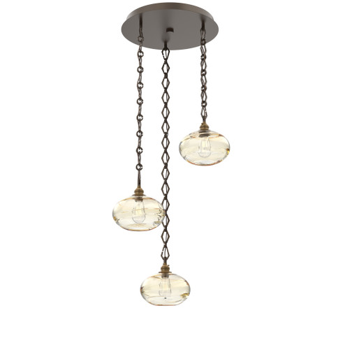 Coppa Round 3pc Multi-Pendant Chain (1289|CNB0036-03-FB-OA-CH1-E2)