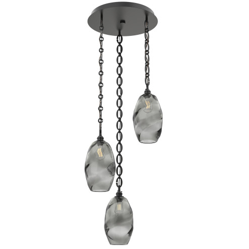 Ellisse Round 3pc Multi-Pendant Chain (1289|CNB0035-03-MB-OS-CH2-E2)