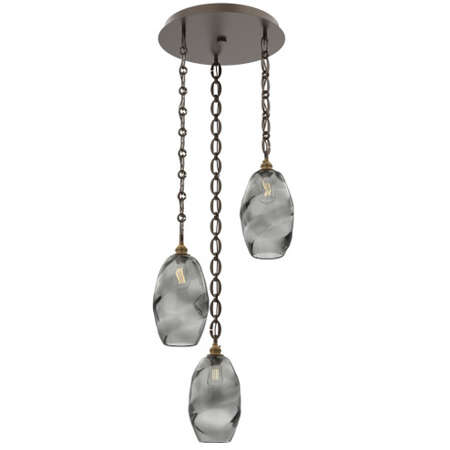 Ellisse Round 3pc Multi-Pendant Chain (1289|CNB0035-03-FB-OS-CH2-E2)